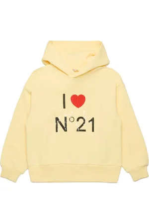 Nº21 Logo-print cotton hoodie