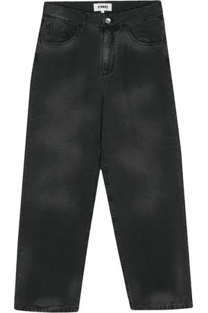 YMC Wide-leg washed jeans