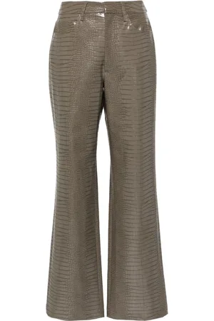 ROTATE Mid-rise straight-leg trousers