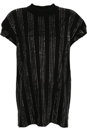 The Attico Laurie crystal-embellished T-shirt