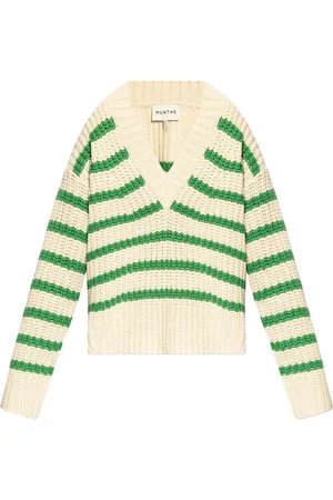 Munthe Striped chunky-knit jumper