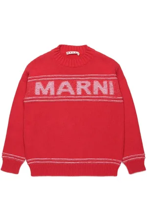 Marni Intarsia-logo knitted jumper