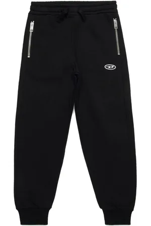 Diesel Logo-appliqu?? cotton track pants