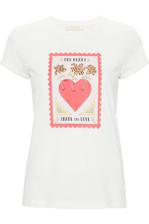 Twin-Set Graphic-print cotton T-shirt
