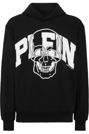 Philipp Plein Skull logo-print cotton hoodie