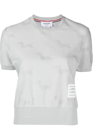 Thom Browne Hector jacquard-terry T-shirt