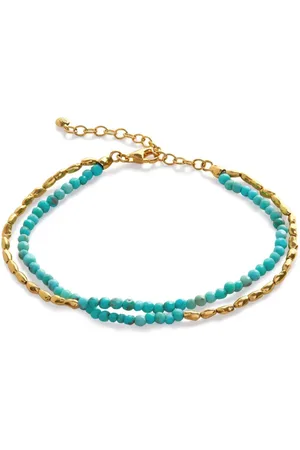 Monica Vinader Mini Nugget Gemstone beaded bracelet