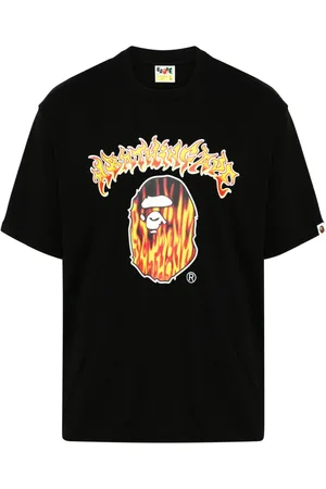 A Bathing Ape Mad Flame Ape Head-print T-shirt