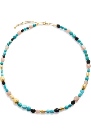 Monica Vinader Rio beaded turquoise necklace