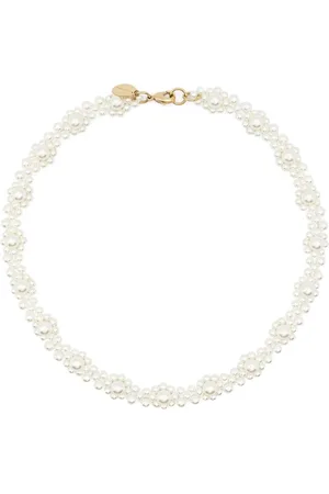 Simone Rocha Daisy faux-pearl necklace