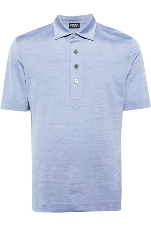 Ermenegildo Zegna Polo-collar cotton-blend polo shirt