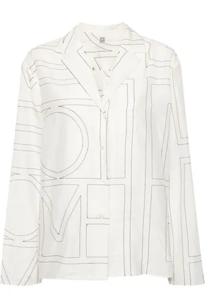 Totême Monogram-embroidered shirt