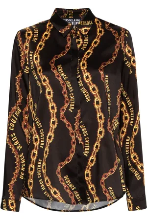 VERSACE Chain Couture-print shirt
