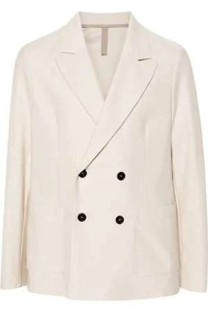 Harris Wharf London Double-breasted twill blazer