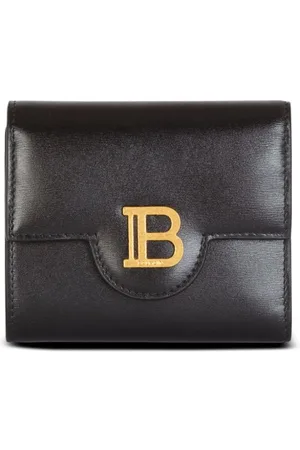 Balmain B-Buzz trifold leather wallet