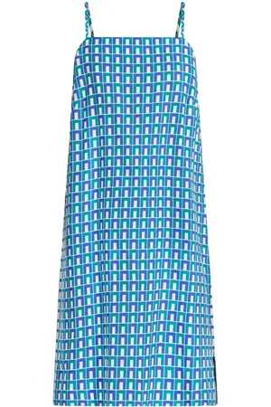 Lacoste Geometric-print logo-appliqué minidress
