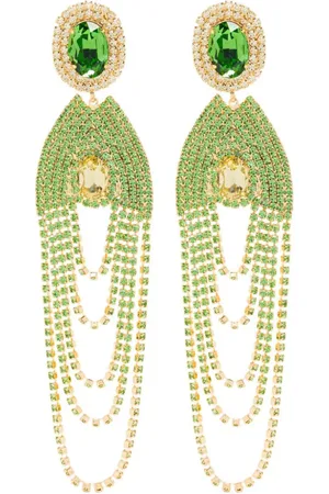 MAGDA BUTRYM Crystal-embellished clip-on earrings