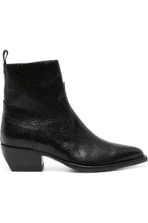 Golden Goose Snakeskin-effect leather ankle boots