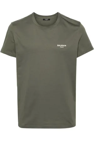 Balmain Logo-raised cotton T-shirt