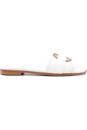 Moncler Bell leather slides