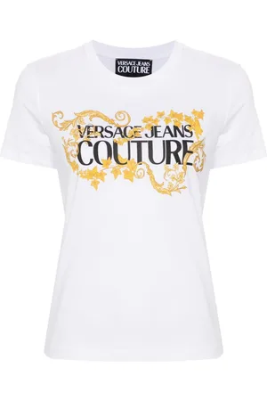 VERSACE Logo-print cotton T-shirt