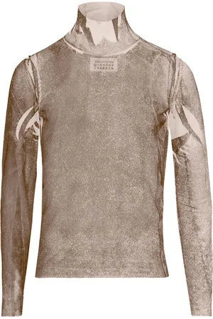 Maison Margiela Semigraphic silk top