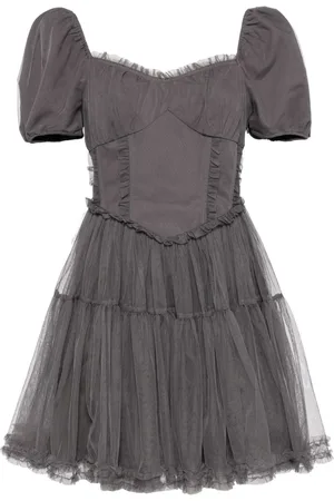 B+AB Ruffled panelled minidress