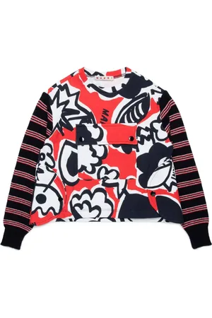 Marni Graphic-print cotton jumper