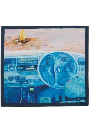 J.W.Anderson Graphic-print silk scarf