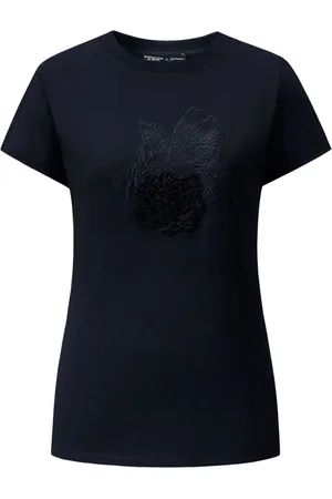 SHANGHAI TANG X Jacky Tsai ruffled-appliqu?? T-shirt