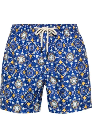 PENINSULA SWIMWEAR Rapallo Mediterranean-pattern swim shorts