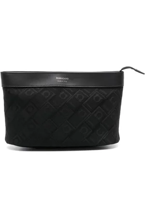 Salvatore Ferragamo Logo-jacquard clutch bag