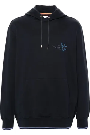 Paul Smith Logo-embroidered organic cotton hoodie