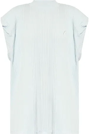 The Attico Logo-raised ribbed top