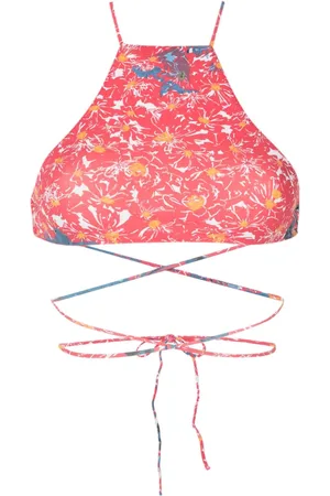 CLUBE BOSSA Chung floral-print bikini top