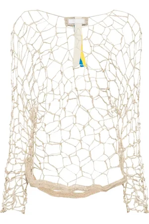 Litkovskaya Round-neck net jumper