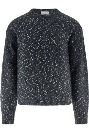 Salvatore Ferragamo Charcoal boucle sweater