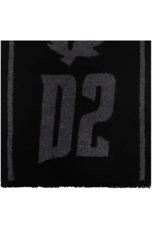 Dsquared2 Intarsia-logo scarf