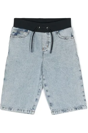 Emporio Armani Logo-plaque denim shorts