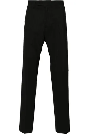 Maison Margiela Panelled pinstripe tailored trousers