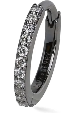 Lark & Berry Large Modernist diamond hoop earring