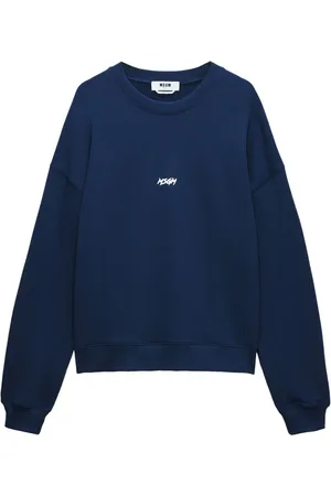 Msgm Extra-long sleeves logo-printed sweatshirt