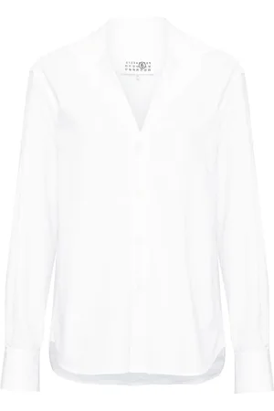 Maison Margiela V-neck cotton shirt