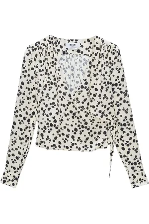 Msgm Polka dot-print V-neck blouse