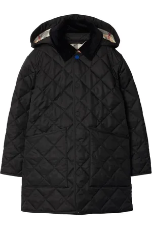 Burberry Corduroy-collar quilted jacket