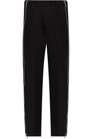 Dsquared2 Side zip-up virgin wool trousers