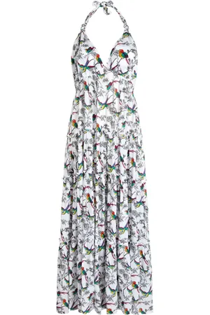 Vilebrequin Rainbow Birds-print long dress