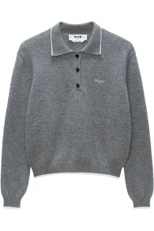 Msgm Logo-embroidered sweater
