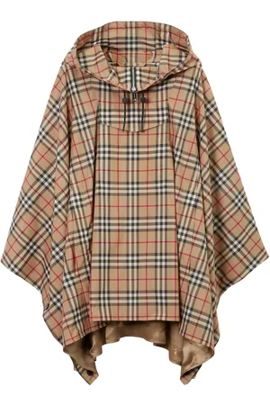 Burberry Vintage Check hooded poncho