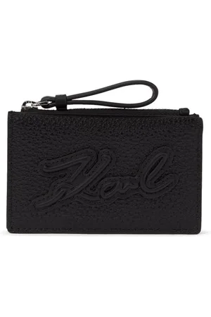 Karl Lagerfeld K/Skuare Grainy zip wallet